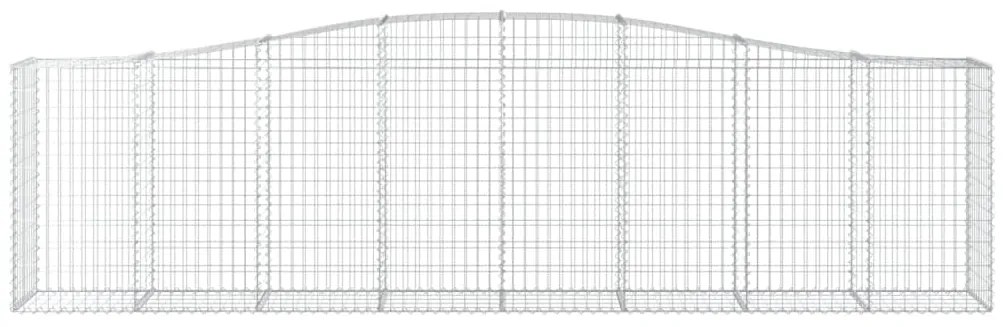 Cestos gabião arqueados 8pcs 400x50x100/120cm ferro galvanizado