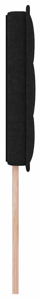 Cabeceira vidaXL Design Linhas Preto 90 cm Tecido