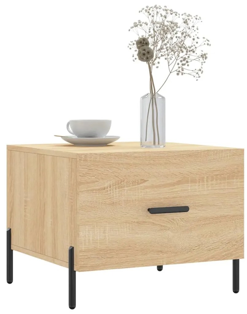 Mesas de centro 2 pcs 50x50x40cm deriv. madeira carvalho sonoma