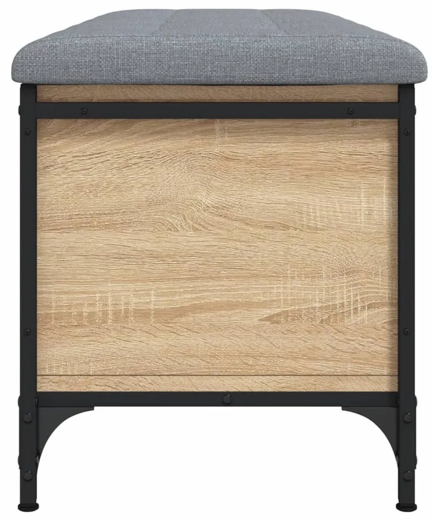 Banco arrumação 102x42x45 cm derivados madeira carvalho sonoma