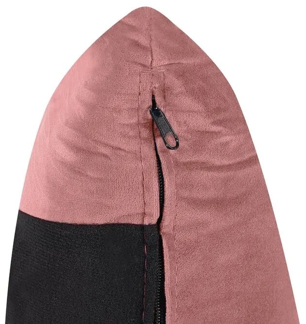 Sofá 3 lugares em veludo rosa MAURA Beliani