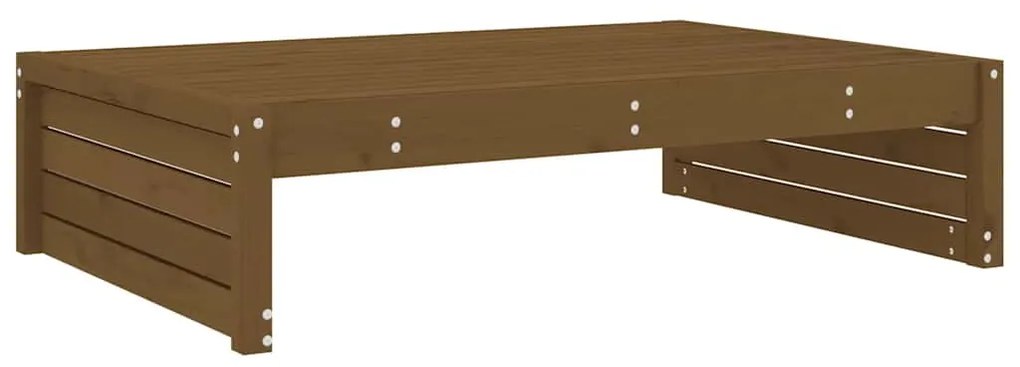 Apoio de pés para jardim 120x80 cm pinho maciço castanho-mel