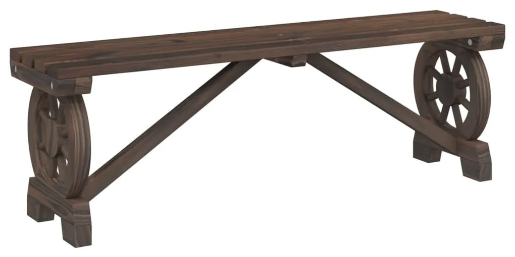Bancos de jardim 2 pcs madeira de abeto maciça
