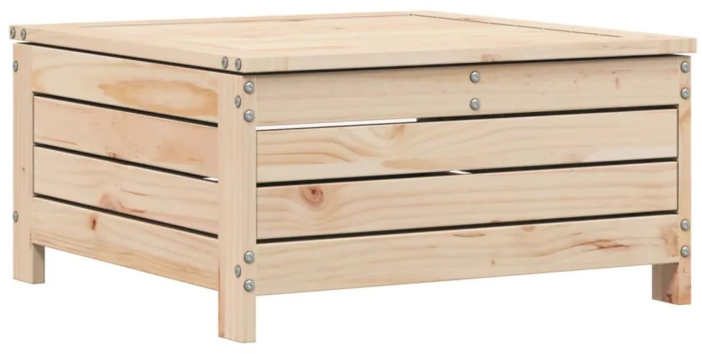 4 pcs conjunto sofás de jardim madeira de pinho maciça