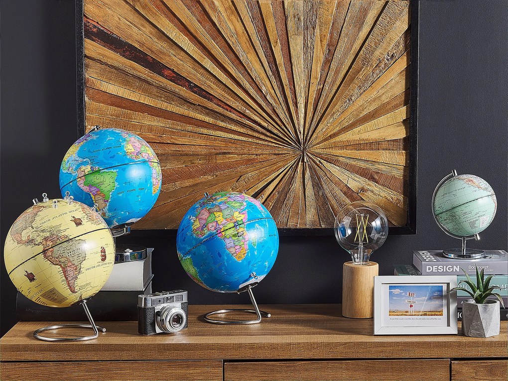 Globo decorativo 29 cm amarelo com magnéticos CARTIER Beliani