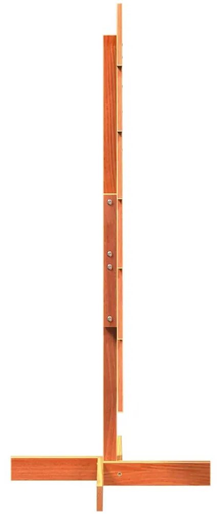 Árvore de Natal decorativa 120 cm pinho maciço castanho-mel