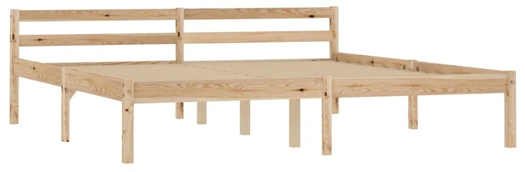 Estrutura de cama 180x200 cm madeira pinho maciço