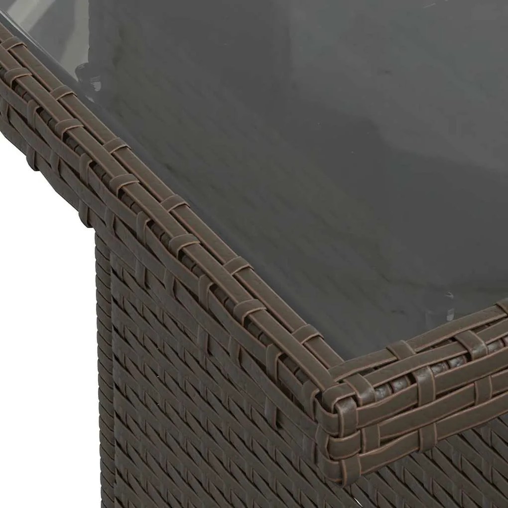 Conjunto de Sofá de Jardim de 7 Peças vidaXL com Almofadas Rattan Cast