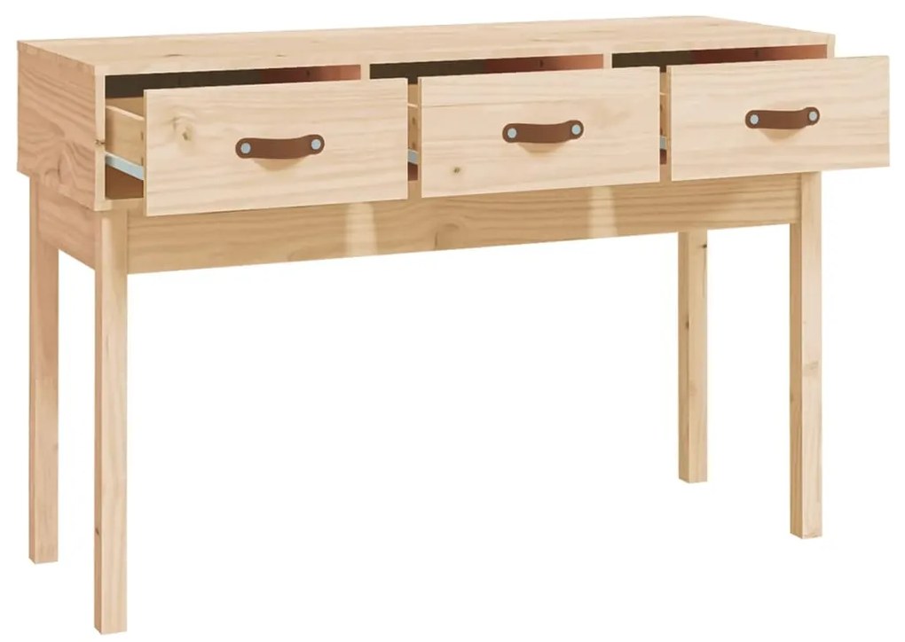 Mesa consola 114x40x75 cm madeira de pinho maciço