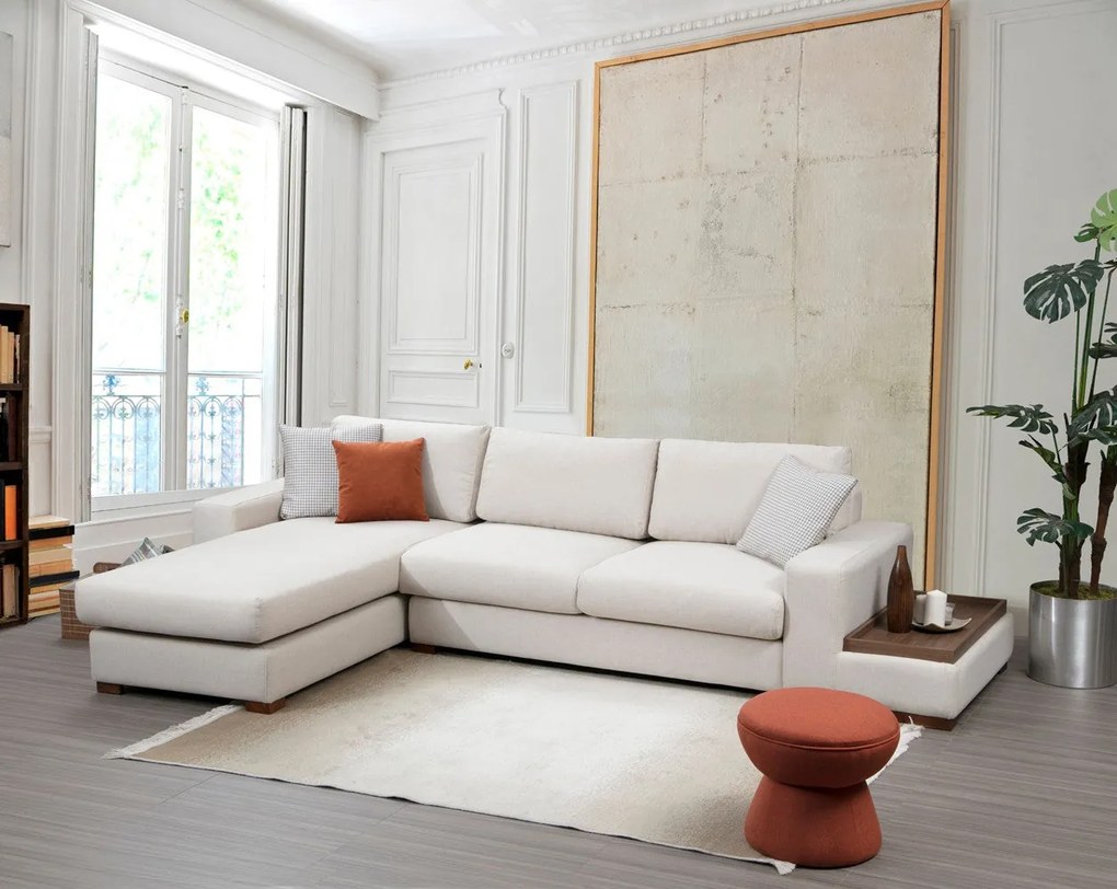 Sofá de Canto Loop – Branco – 312 cm x 194 cm