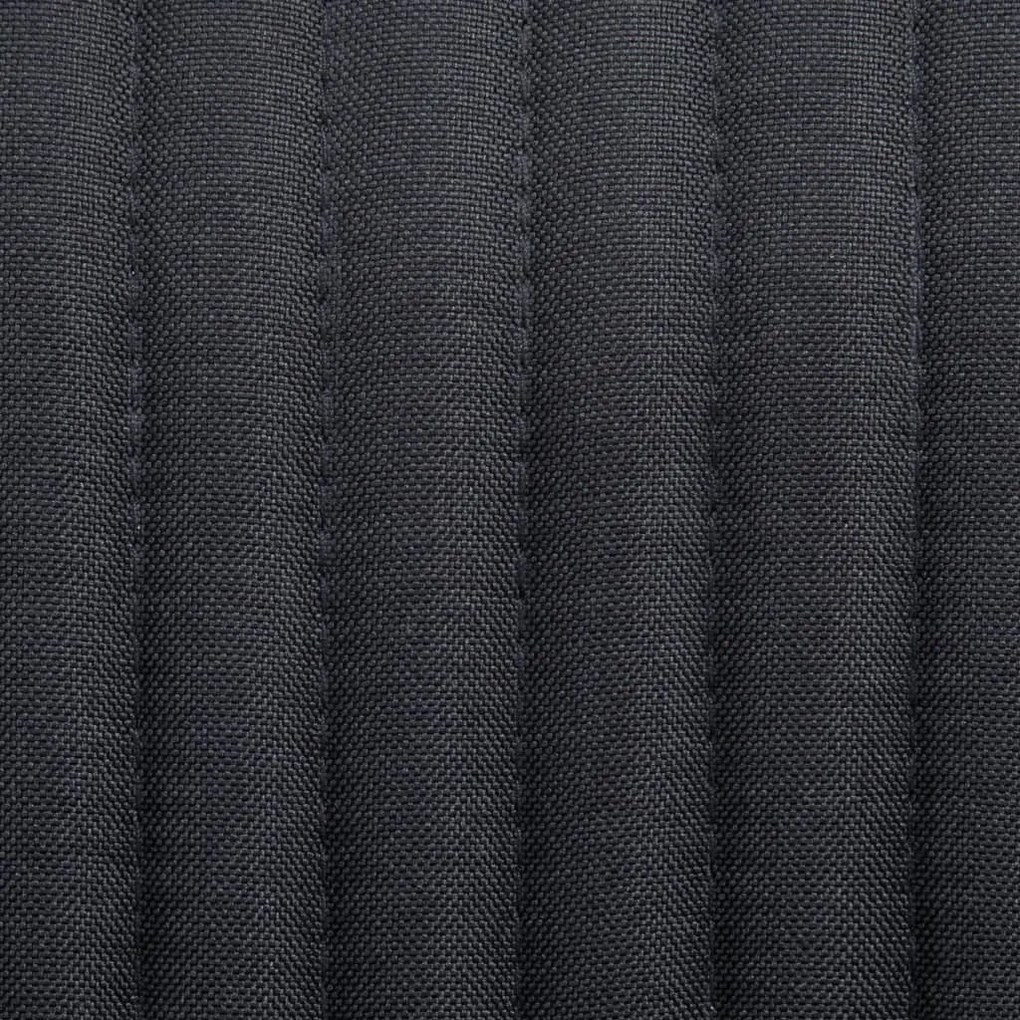 Cadeiras de jantar 2 pcs tecido preto