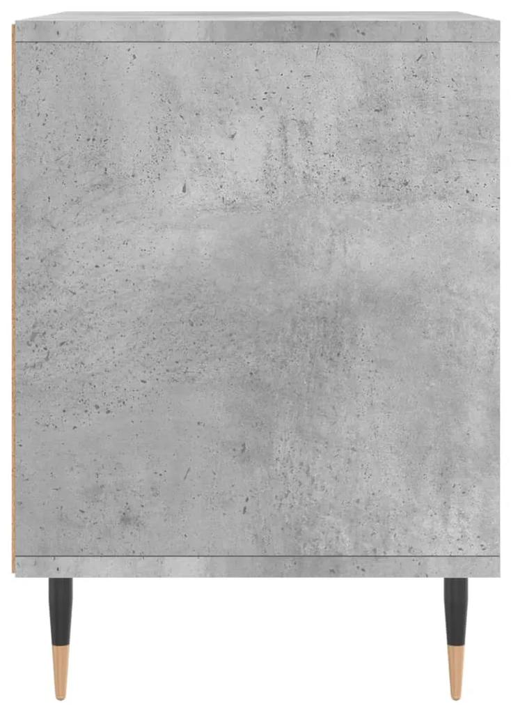 Mesas de cabeceira 2 pcs derivados de madeira cinzento cimento