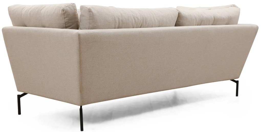 Sofá de 3 Lugares Mapa – Creme – 214 cm x 90 cm x 84 cm