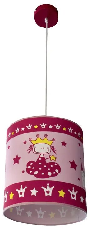 Pink Princess Pendant Light Nursery
