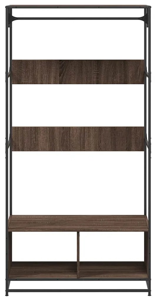 Roupeiro 90x50x180 cm derivados de madeira carvalho castanho