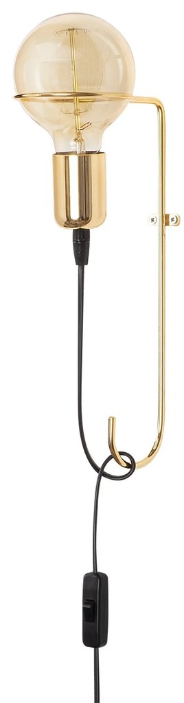 Aplique de Parede Pota – Dourado – 9 x 15 cm