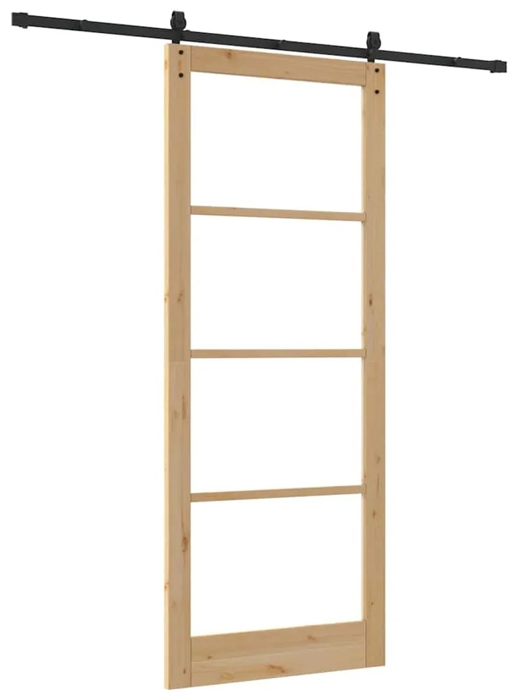 Porta Deslizante vidaXL com Conjunto de Ferragens 'ORKDAL'93x232 cm