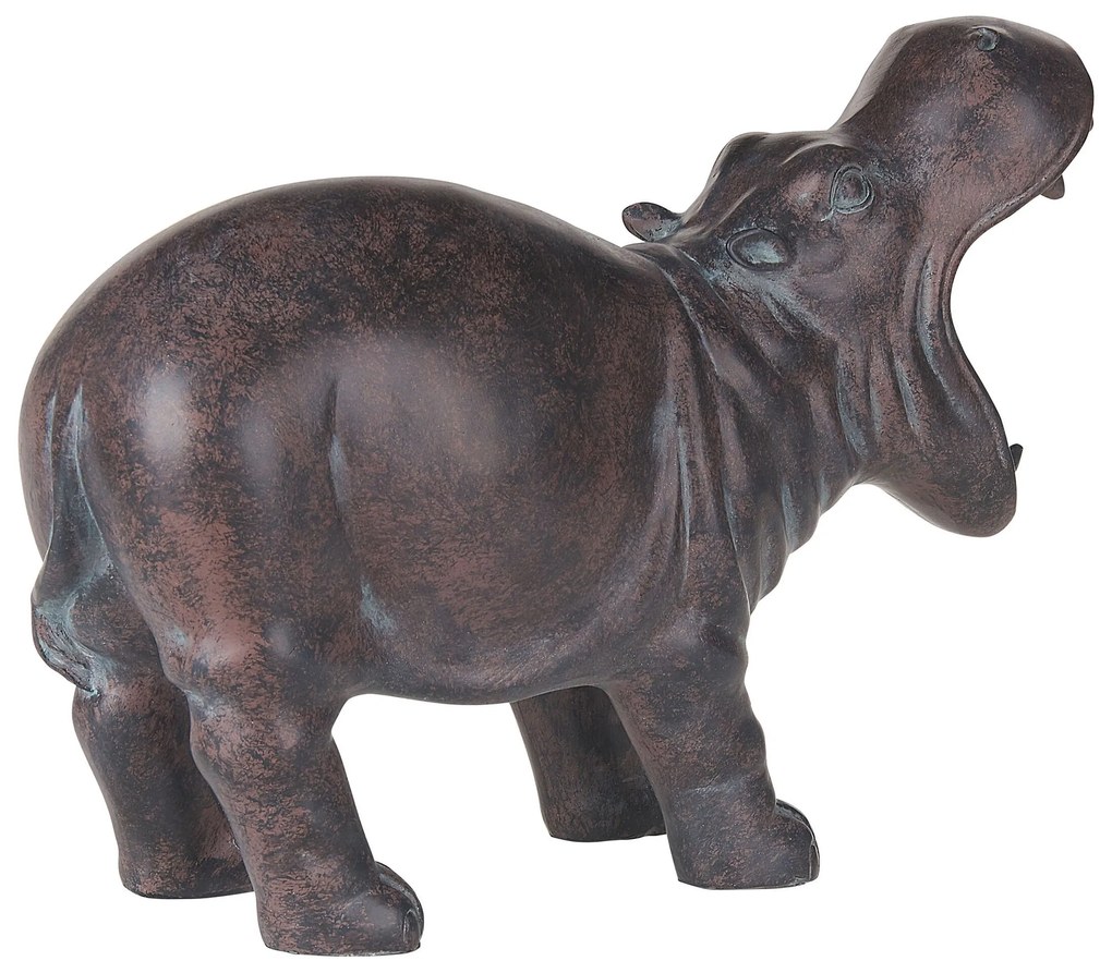 Figura decorativa castanho escuro 23 cm BELBARI Beliani