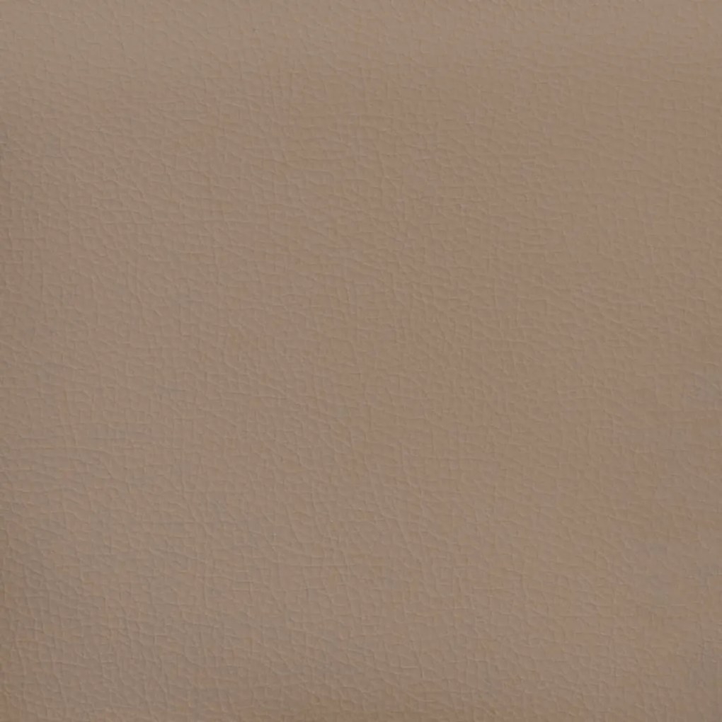 Almofadas decorativas 2 pcs 40x40cm couro artificial cappuccino