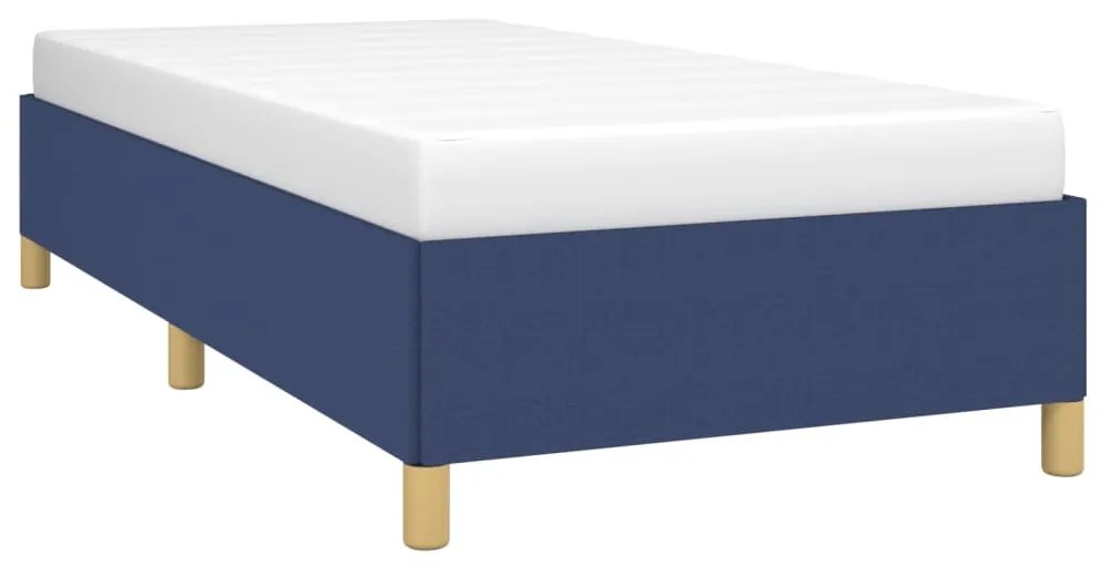 Estrutura de cama 90x190 cm tecido azul