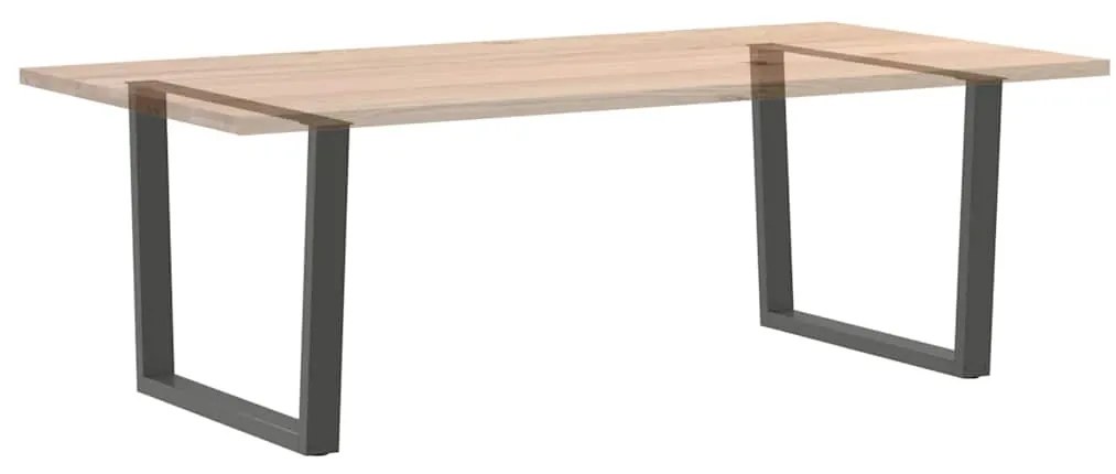 Pés para mesa de jantar em forma de V, 2 peças, antracite, 100x(72-73,