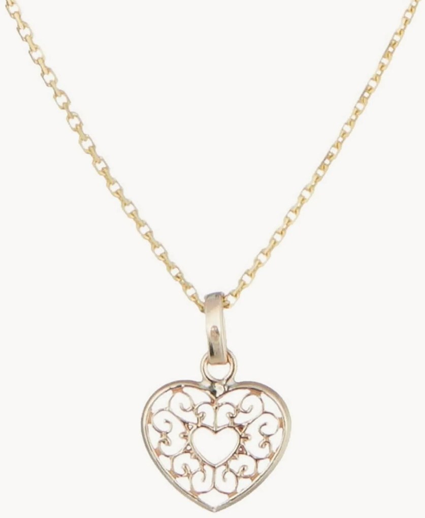 Colar de ouro amarelo com pendente Caurs Arabesque