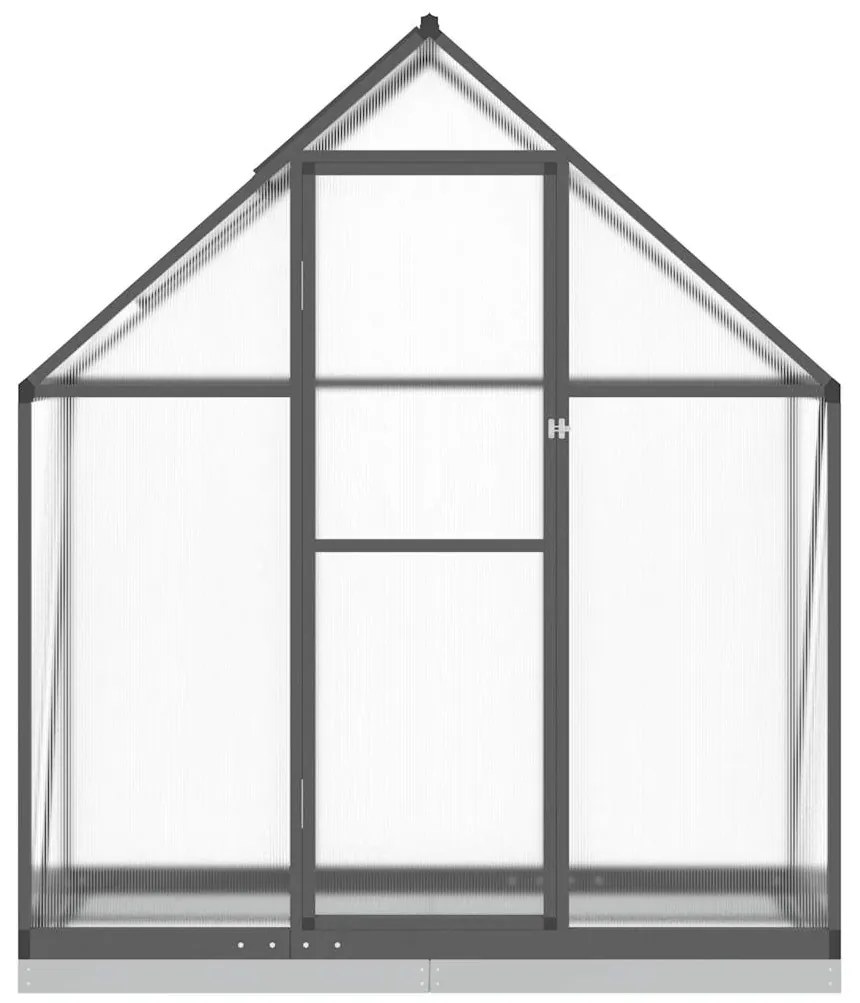 Estufa com estrutura de base 169x58x202 cm alumínio antracite