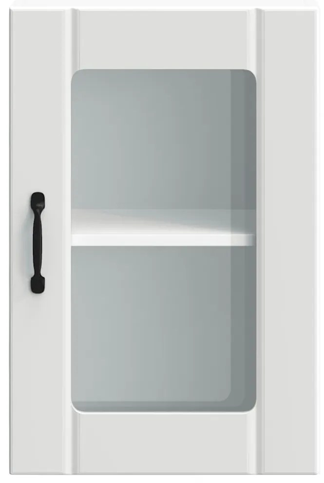 Armário de parede de cozinha porta vidro Lucca branco