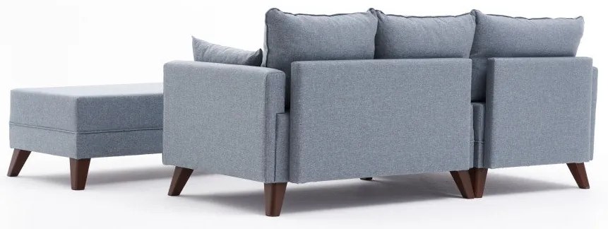 Sofá-Cama de Canto Bella – Azul – 205x85x140 cm