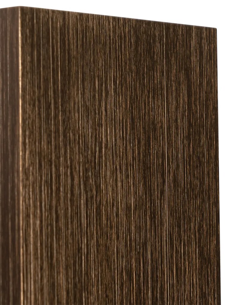 Candeeiro de parede moderno bronze escuro quadrado 2 luzes - Sandy