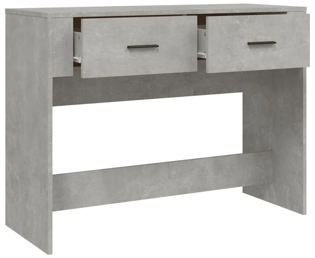 Mesa consola 100x39x75 cm derivados de madeira cinzento-cimento