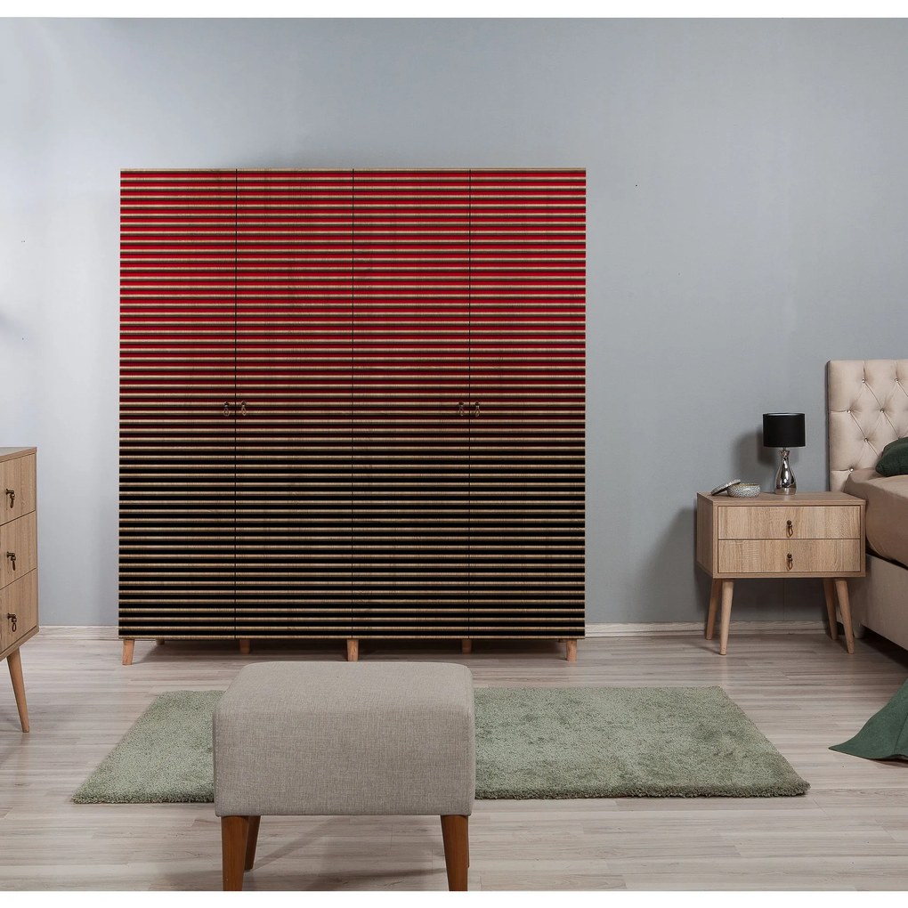 Roupeiro Imaj – Carvalho Sonoma – 180x192x52 cm