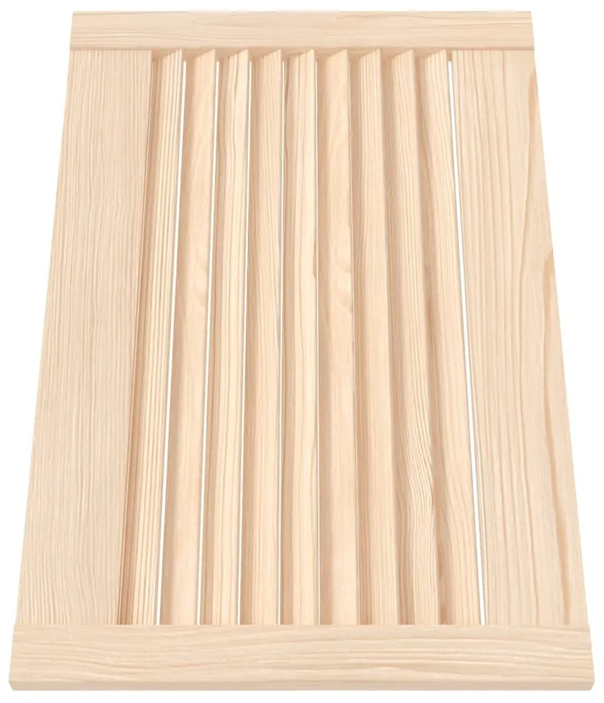 Porta de armário com design de persiana pinho maciço