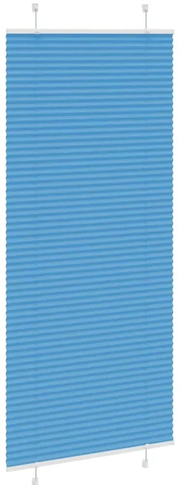 Azul Plissada Cega 90x200 cm Largura Tecido 89,4 cm Poliéster