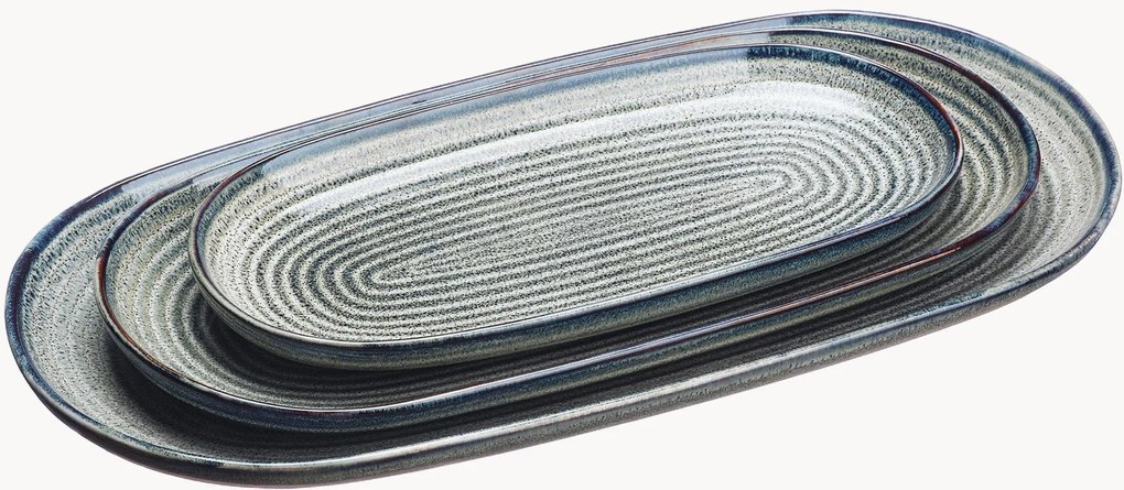 Pratos de servir Zen, conjunto de 3