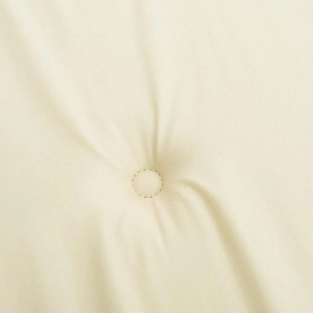 Almofadões p/ cadeiras jardim 6pcs 40x40x4 cm oxford cor creme