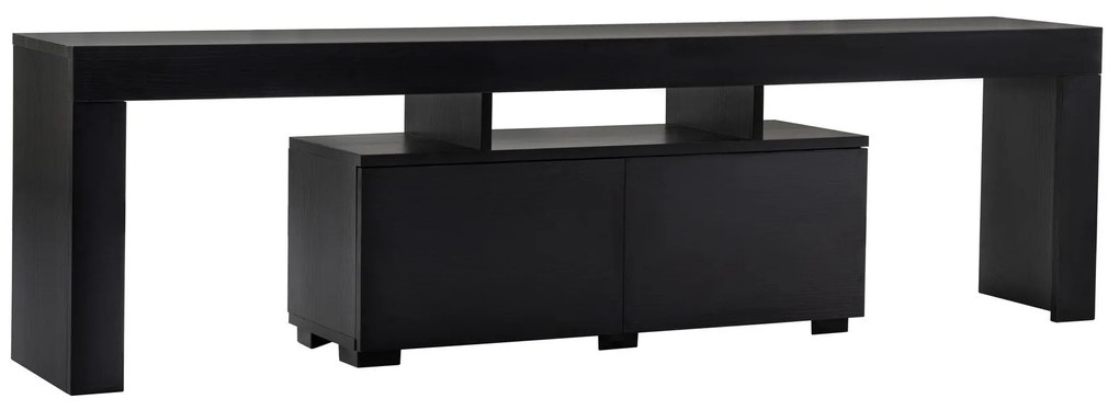 Móvel TV Enclave – Wood Black – 180 cm x 50 cm x 31,3 cm