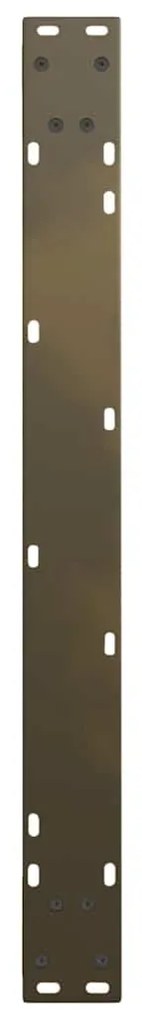 Pés para mesa de jantar em formato de V, 3 peças, aço natural, 90x(72-