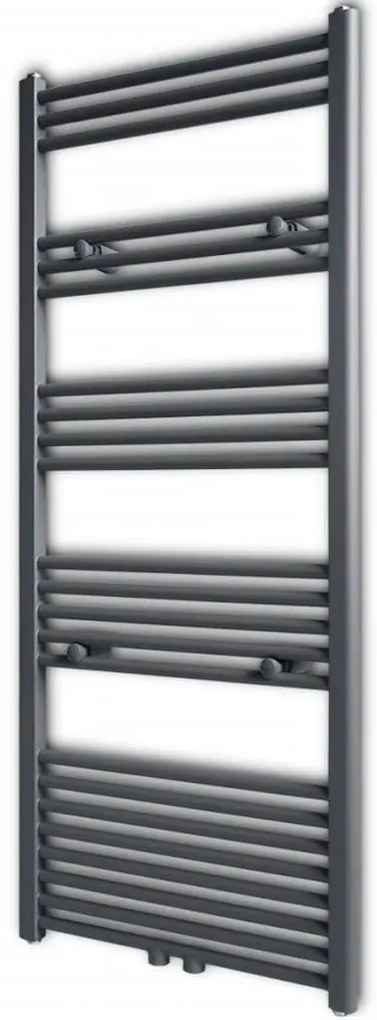 Aquecedor toalhas casa de banho liso 600 x 1424 mm cinza