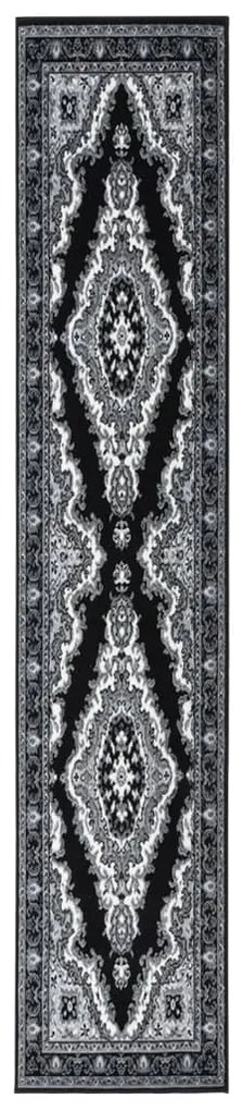 vidaXL Passadeira 80x500 cm polipropileno preto