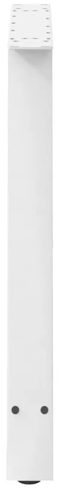 Pés para mesa de jantar em formato A, 2 peças, branco, 90x (72-73) cm,