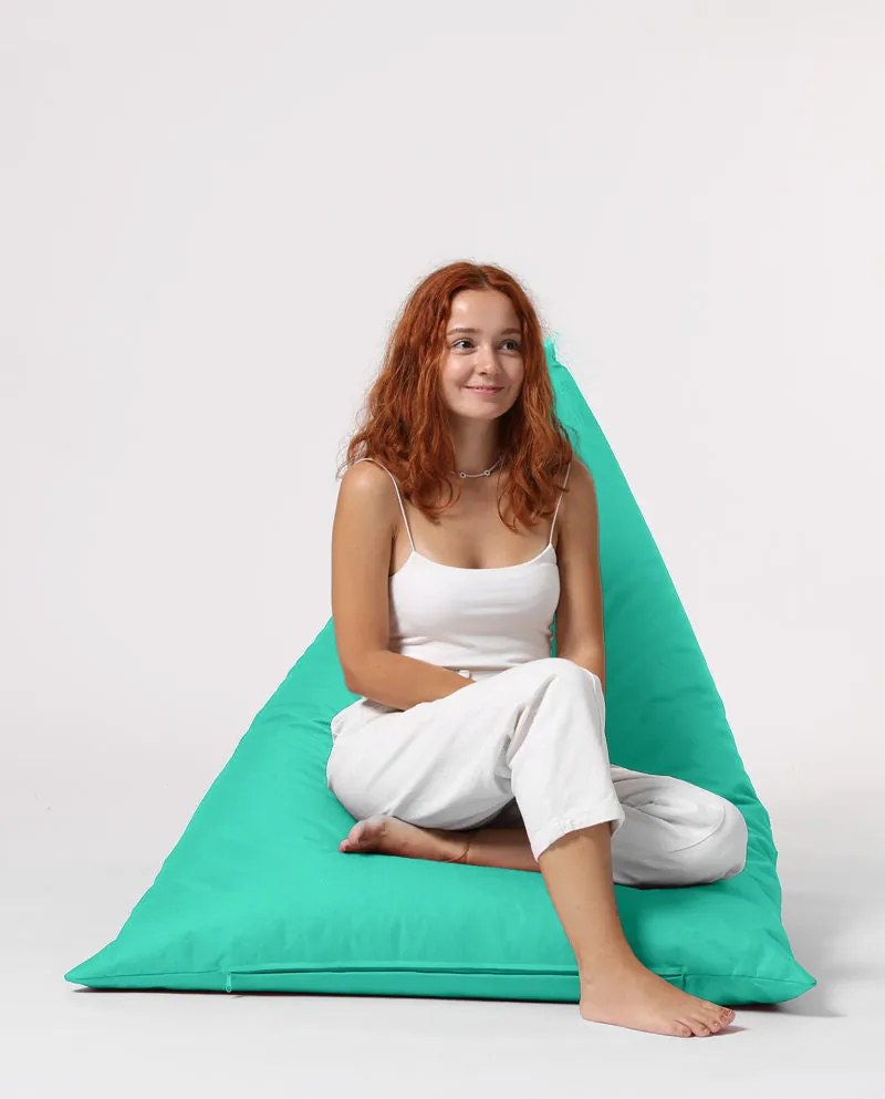 Puff de Jardim Pyramid Big Bed – Turquesa – 145x35x90 cm | Tribo Home