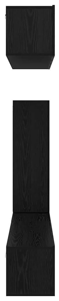 Conjunto de móvel de TV 6 pcs Carvalho preto 30.5 x 30 x 90 cm