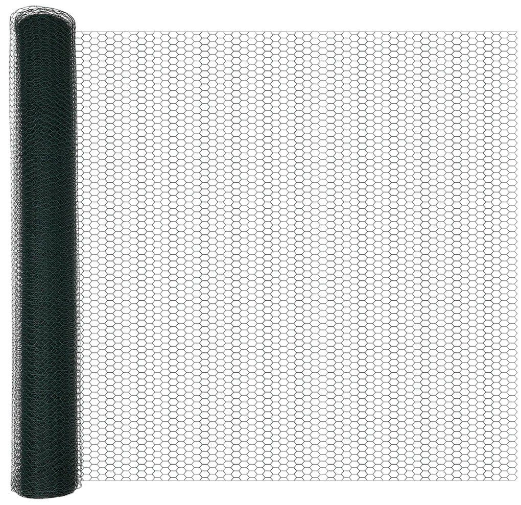 Cerca Hexagonal vidaXL Verde 1.2x100 m Aço