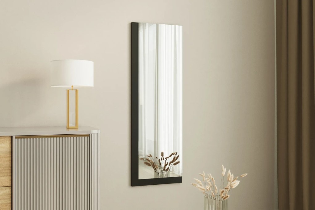 Espelho Lariya – Branco/Preto – 40 cm x 120 cm