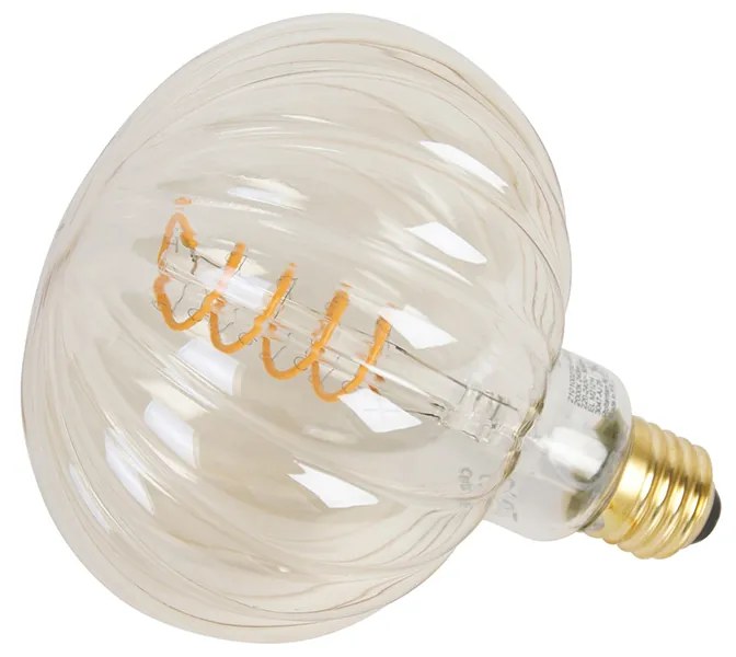 Lâmpada LED E27 regulável G125 âmbar 4W 200lm 2000K