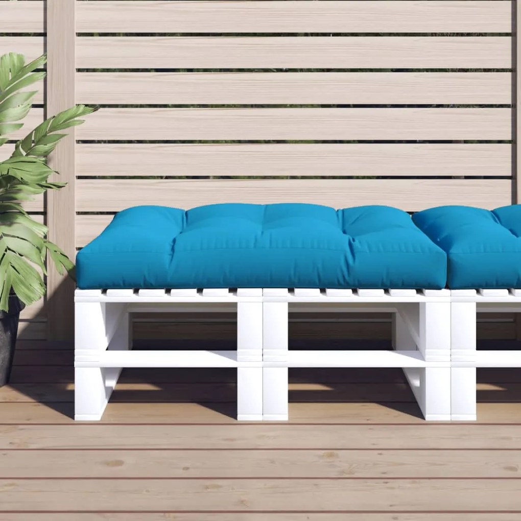 Almofadão para sofá de paletes 120x80x10 cm azul