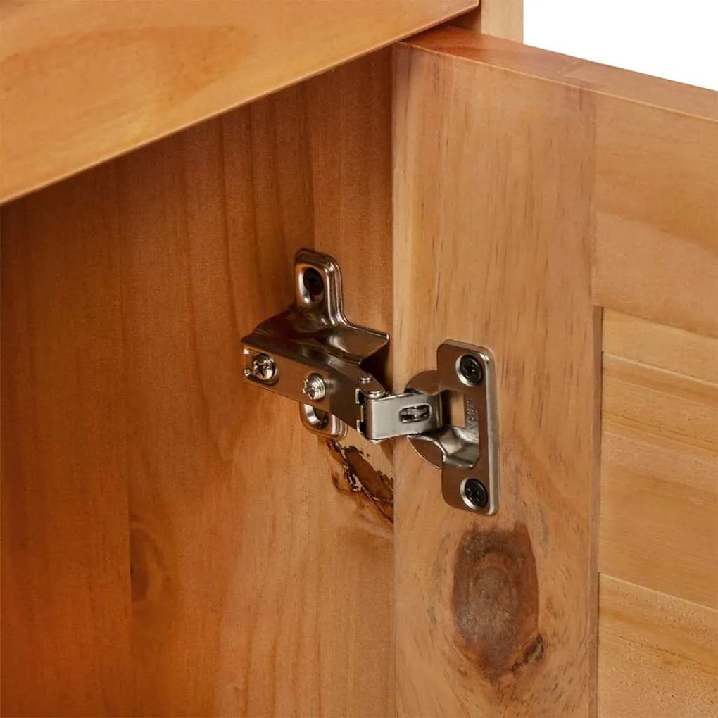 Conjunto de Móveis para Banheiro com gaveta 4 pcs castanho mel