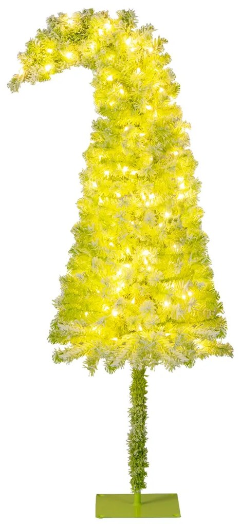 Arvore de Natal Fantasiosa de 180 cm Topo Flexível Artificial com Luzes (DECORAÇÃO NÃO INCLUIDA) para Festas e 290 Pontas de Galhos Verdes