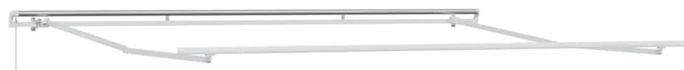 Toldo Retrátil Laranja e Marrom 450 x 300 cm tecido